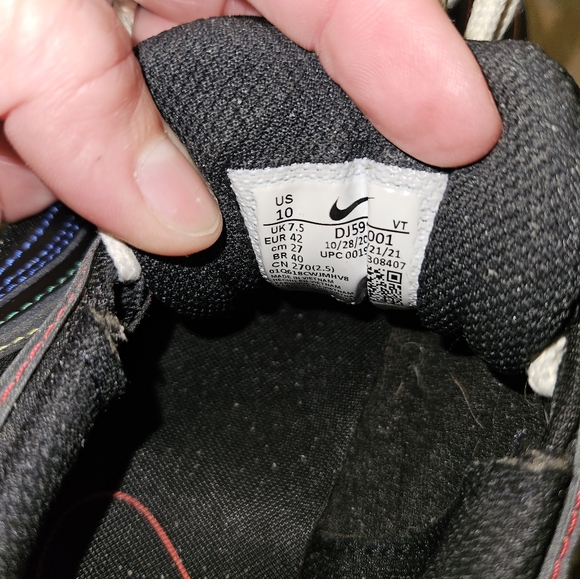 Nike Air Max 97 "Rainbow Stitch" Black Sneakers - Picture 7 of 8